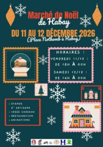 Programme du marché de Noël de Habay 2026